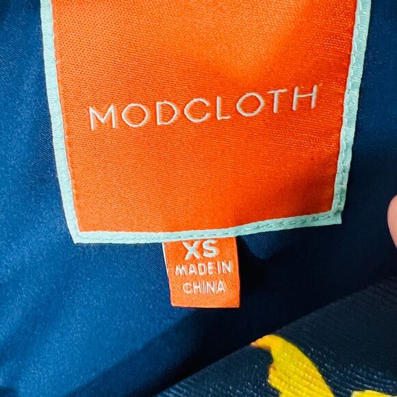 ModCloth Fit & Flare Dress Retro Floral Belted XS - Picture 11 of 14